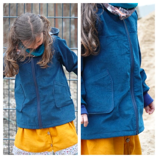 Jacke Cord Petrol / Jeans