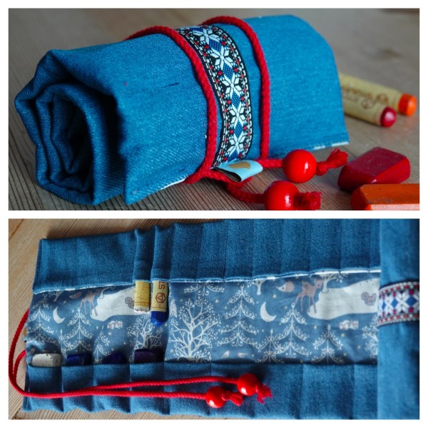 Rollmäppchen Jeans/Rehe