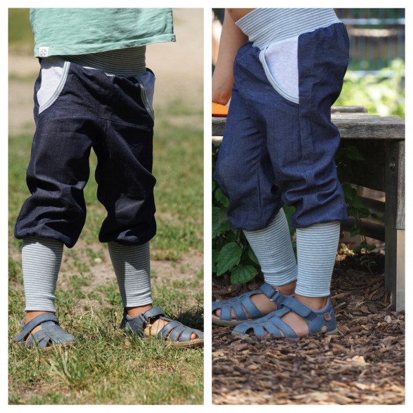 Pumphose Jeans, Dunkelblau