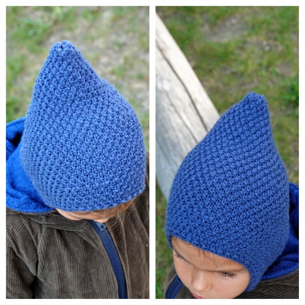 Zwergenmütze Merino, Blau