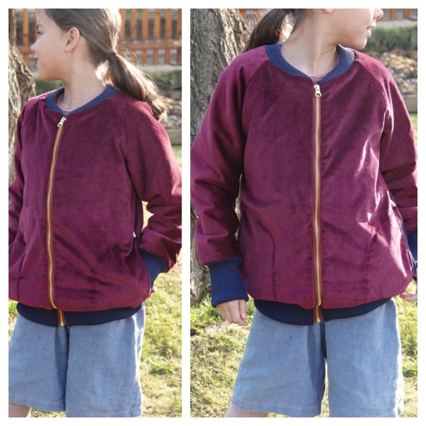 College-Jacke, Cord/Walk