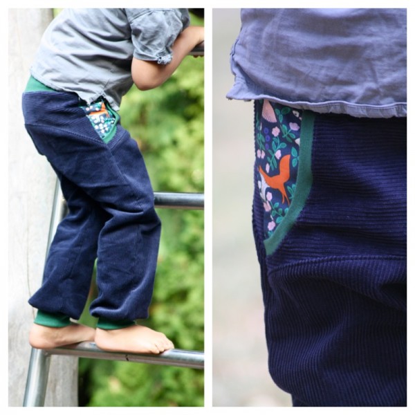 Pumphose Cord, Navy