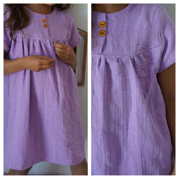 Kleid Musselin, Lavendel